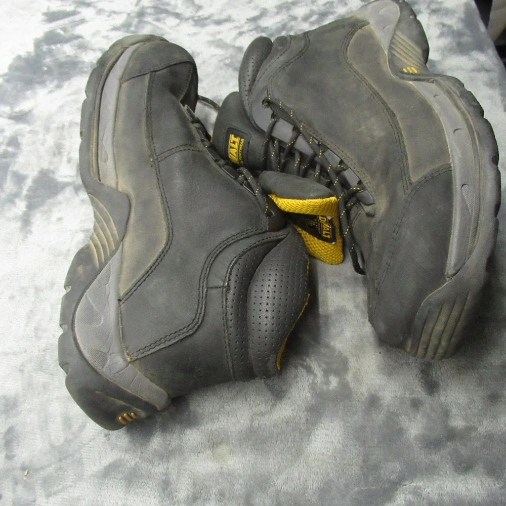 Dewalt Mens Steel Toe‎ Work Boot 12 Black Leather Industrial Rugged Construction
